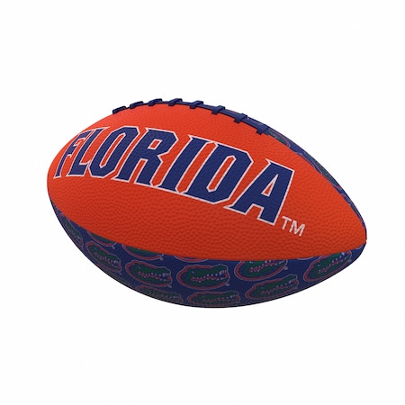 Logo Brands Florida Repeating Mini-Size Rubber Football 135-93MR-3